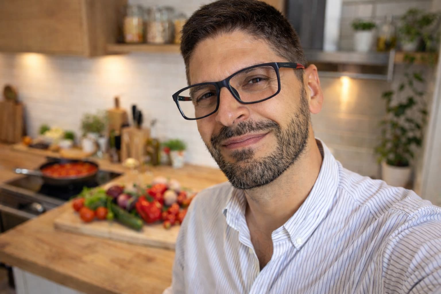 antonio ortega en la cocina